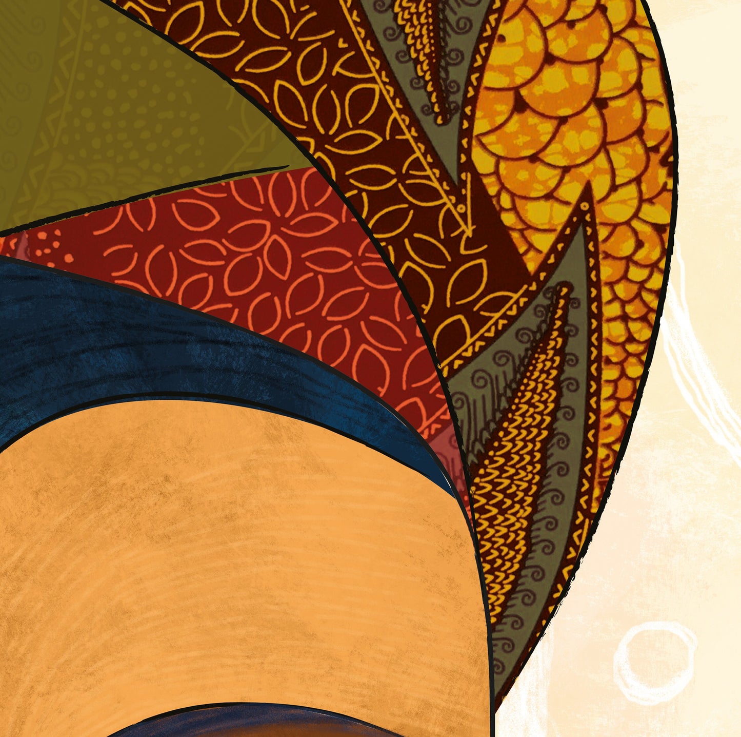 Black Woman Portrait. Modern African American Art Print. Abstract African Art Painting. Contemporary African Wall Art. Minimalist Poster - African wall art