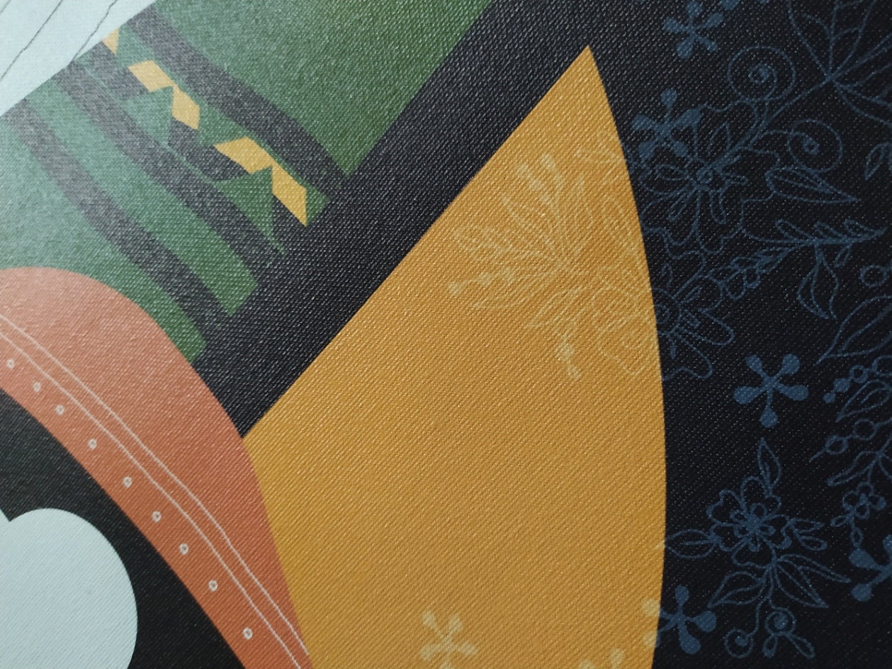 Contemporary Bright Abstract African Print