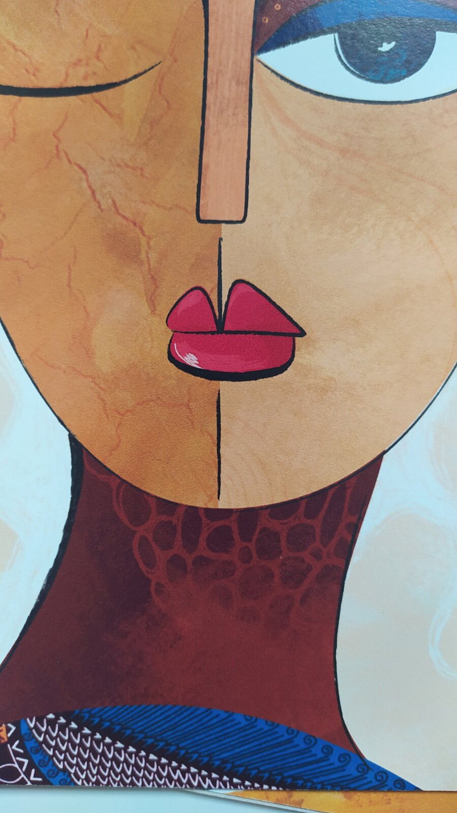 Black Woman Portrait. Modern African American Art Print. Abstract African Art Painting. Contemporary African Wall Art. Minimalist Poster - African wall art