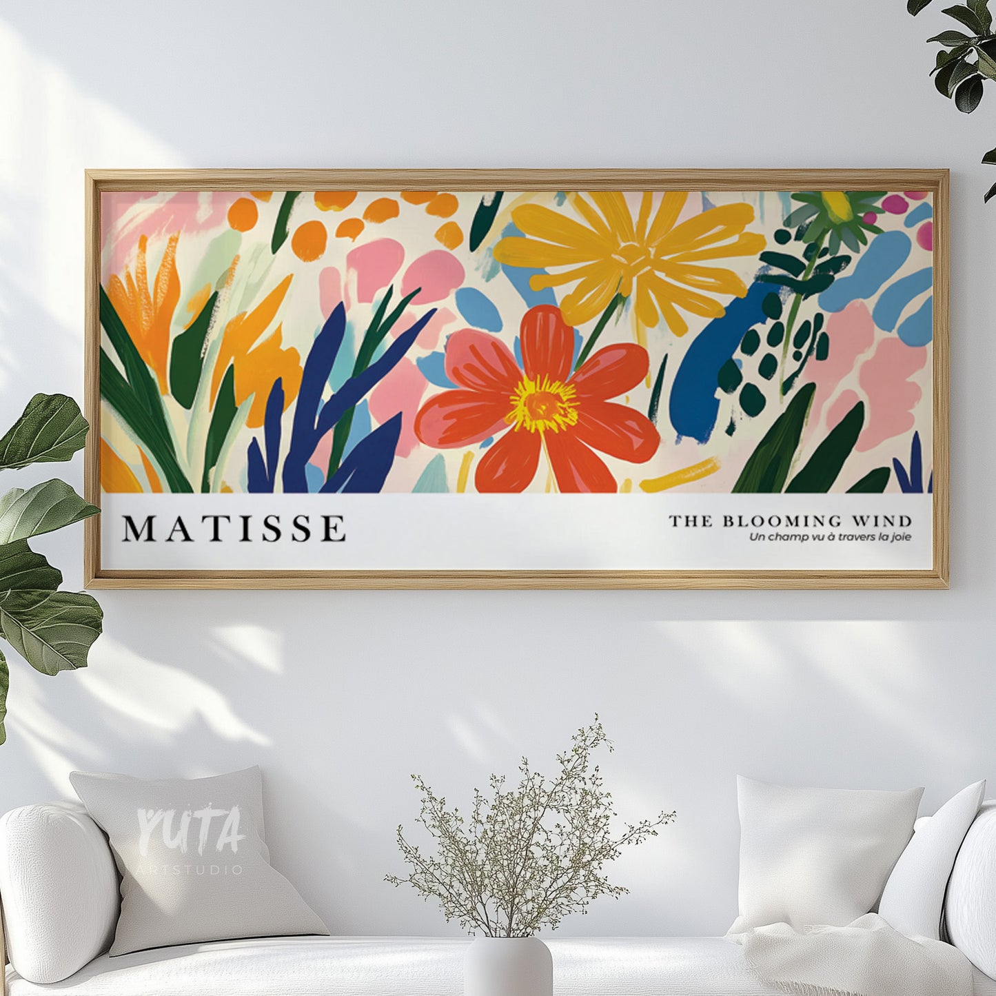 Vibrant botanical artwork ideal for gallery wall display