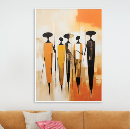 Extra large African abstract print – modern minimalist wall art, perfect for bedroom or office