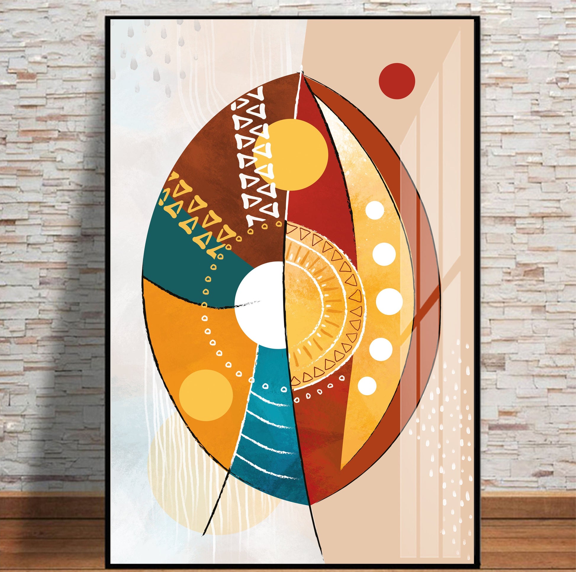 Colorful abstract ethnic africa wall art set of 3 prints, Black woman art large gallery wall set. Modern aestetic african wall decor - African wall art - Digital Prints