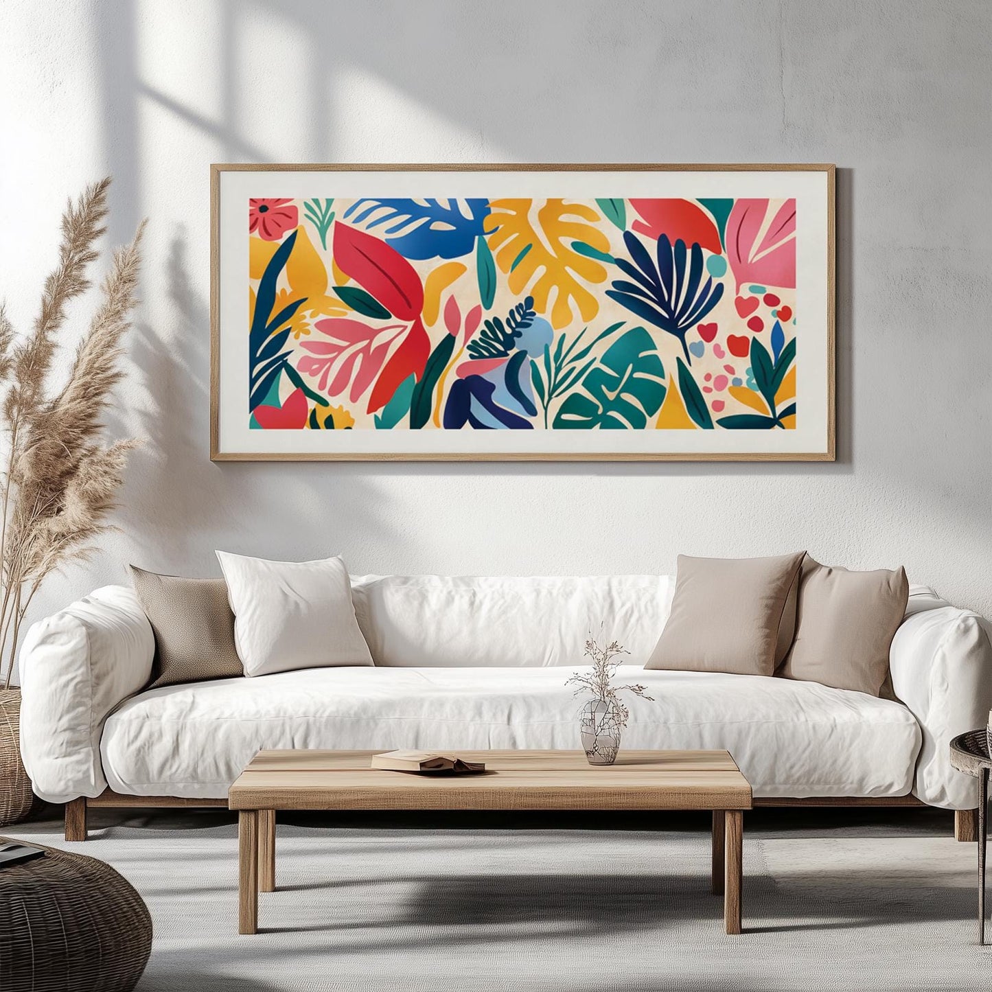 Henri Matisse Print, Colorful Tropical Leaves Wall Art, Panoramic Matisse Wall Art, Oversized Mid Century Modern Art Decor - Mid century modern art - Digital Prints