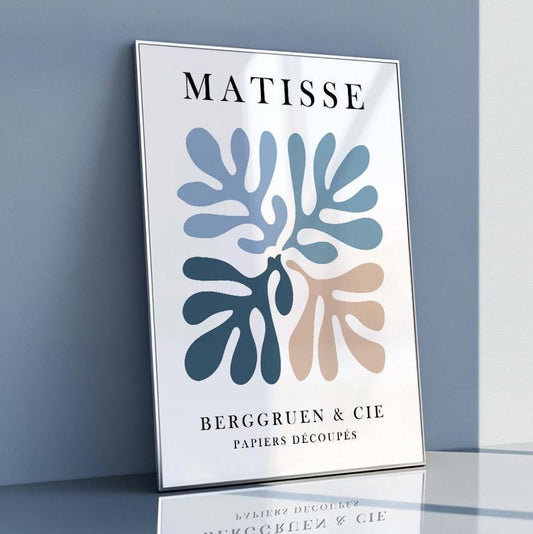 Blue Matisse Print, Minimalist Neutral Room Decor, Pastel Henry MatisseTrendy Poster, Famouse Drawing, Bedroom, Living Room Art - Mid century modern art - Digital Prints